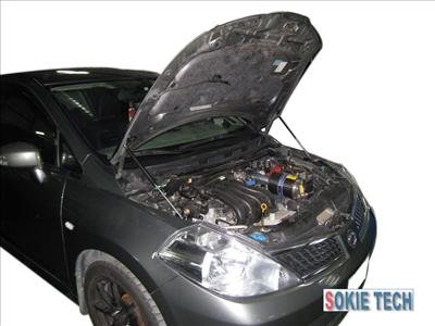 06 07 08 Nissan TIIDA C11 4dr 5dr Gas Shock Hood Damper e1