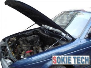 Carbon Fiber Strut Hood Shock Lift Damper for 2003-2008 Infiniti G35 Sedan Coupe D1D5