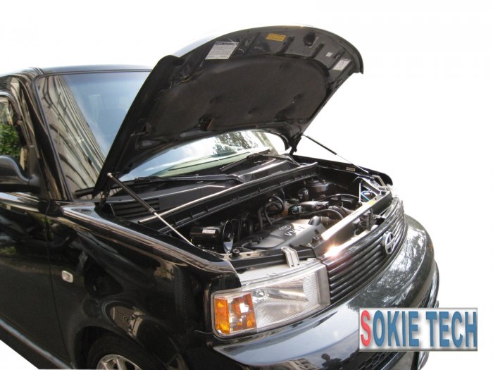 03 04 05 Scion XB Carbon Fiber Hood Damper kit h5