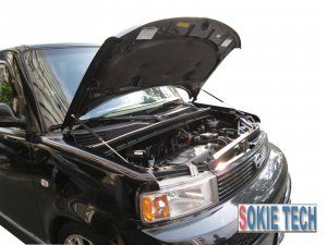 Carbon Fiber Strut Hood Shock Stainless Steel Damper for 2003-2006 Scion xB MK1 D1H5