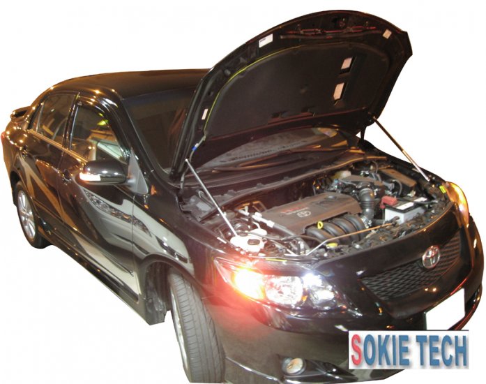 Carbon Fiber Strut Hood Lift Gas Damper Kit for 20082013 Toyota Corolla / Altis D1F9