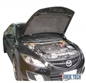 Black Strut Hood Damper Kit fits 2008-2012 Mazda6 Mazda 6 GH Ruiyi Sedan Hatchback D2H4