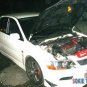 Black Carbon Fiber Gas Hood Damper fits for 1998-2004 Mit. Galant DIL6