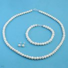 Cultured Freshwater Pearls 3 Piece Necklace Set
