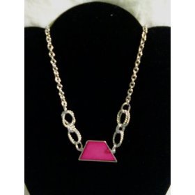 Pink Trapezoid Necklace