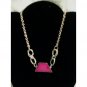 Pink Trapezoid Necklace