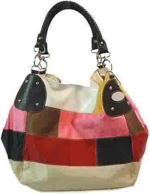 Patchwork Fashion Handbag Multi-color