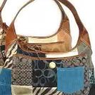 Navy Patchwork Ladies Handbag