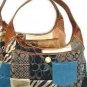 Navy Patchwork Ladies Handbag