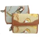 Small Grey Canvas Cowboy Boots Ladies Wallet