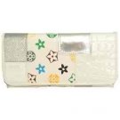 Monogram White Patchwork Ladies Wallet