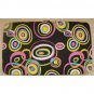 BLACK RETRO THEME PRINT FLAT WALLET