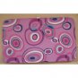PINK RETRO THEME PRINT FLAT WALLET