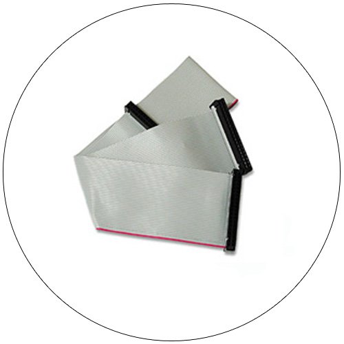 Dual IDE Drive Flat Ribbon Cable - 19 Inch