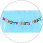Metallic Streamer Letters -  "Merry Christmas" - 5 Ft.