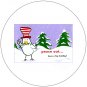 Cute Snow Bird Greeting Postcards: "Peace Out" 12 Ct. - No. MGC233CC - mjZOOM