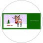 Cute Raindeer Greeting Invitation Postcards: "Shine On!" 12 Ct. - No. MGC201CC - mjZOOM