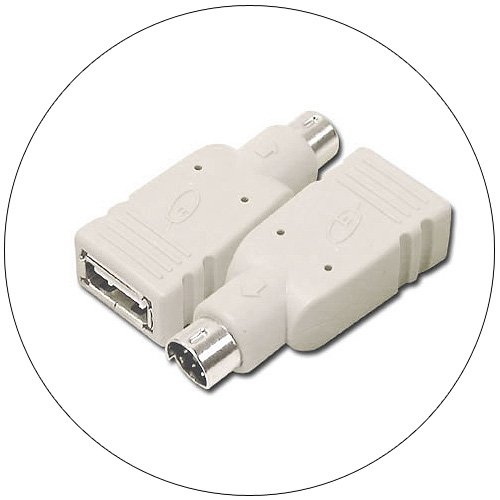 USB Mouse to PS/2 Port, USB-A Female to Mini Din 6 Male