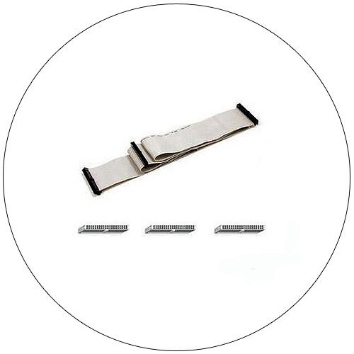 Flat Ribbon Cable - Internal IDE Dual Hard Drive - 40 Socket - 18 Inch  (Preowned - Like New)