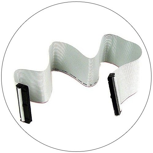 Flat Ribbon Cable - Internal IDE Single Hard Drive - 40 Socket - 14 Inch  (Preowned - Like New)