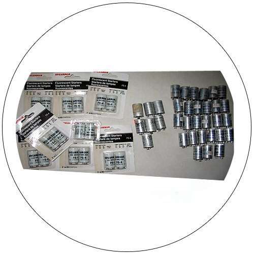 50 Qty Fluorescent Starters. Bulk Lot Sale. Save: $40.22