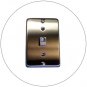 Telephone Wall Bracket - Type 630A Quick-Connect Terminals - Stainless Steel