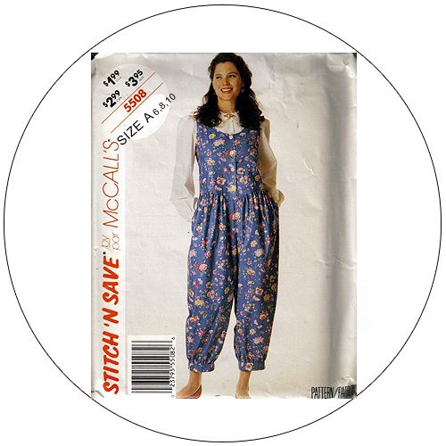 McCall's No. 5508 Sewing Pattern - Misses' Jumpsuit and Blouse - Size 6-8-10