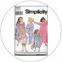 Simplicity No. 8093 Sewing Pattern - Girl's & Child's Nightgown, Robe & Pajamas - Size 7-12