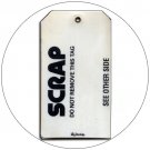 Scrap Production Tag -  Plastic - 5 1/2"H x 3 1/4"W - PLASTICTIP No. Tag-200