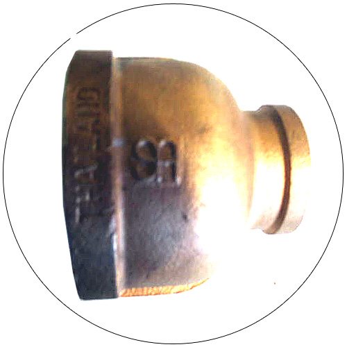 Brass Pipe Fitting, Class 125, Reducing Coupling, 3" x 1-1/2" NPT Female (New In Stock)
