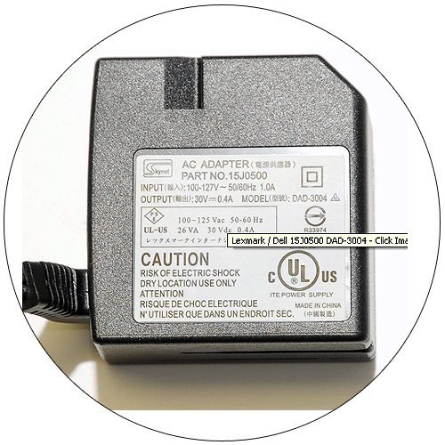 Lexmark AC Power Adapter Supply No. DAD-3004  (Refurbished)