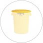 Rubbermaid 2619 Brute Round Trash Can Lids - 20 Gallon - Yellow - 6 Per Case (New In stock)