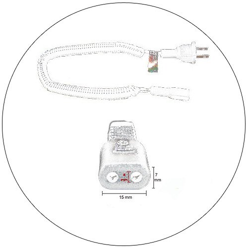 AC White Power Cord For Braun Electric Shaver No. BB6765 &acirc;�� (Refurbished)