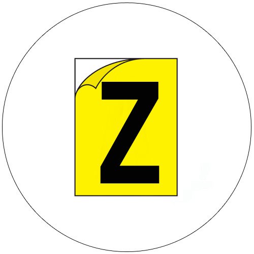 Durable Industrial Letters - Emedco No. CFC20-YL-Z (New In Stock)