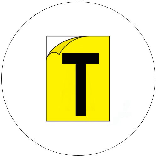 Durable Industrial Letters - Emedco No. CFC20-YL-T (New In Stock)
