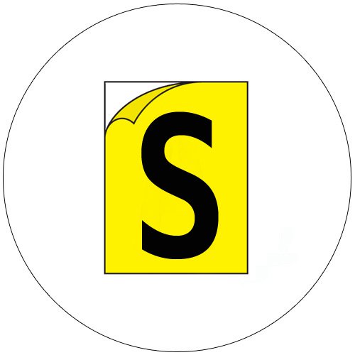 Durable Industrial Letters - Emedco No. CFC20-YL-S  (New In Stock)