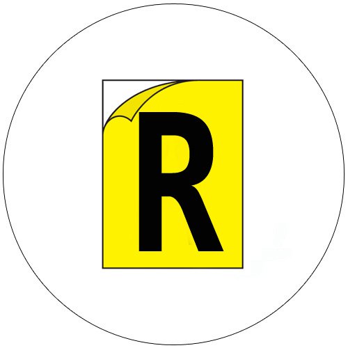 Durable Industrial Letters - Emedco No. CFC20-YL-R  (New In Stock)