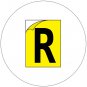 Durable Industrial Letters - Emedco No. CFC20-YL-R  (New In Stock)
