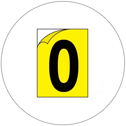 Durable Industrial Letters - Emedco No. CFC20-YL-O  (New In Stock)