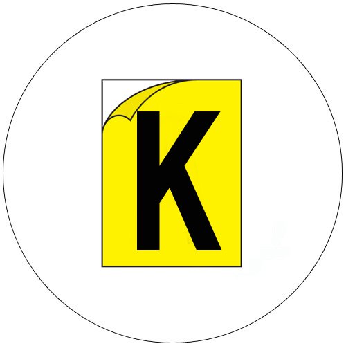 Durable Industrial Letters - Emedco No. CFC20-YL-K  (New In Stock)