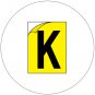 Durable Industrial Letters - Emedco No. CFC20-YL-K  (New In Stock)