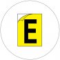 Durable Industrial Letters - Emedco No. CFC20-YL-E  (New In Stock)