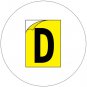 Durable Industrial Letters - Emedco No. CFC20-YL-D  (New In Stock)