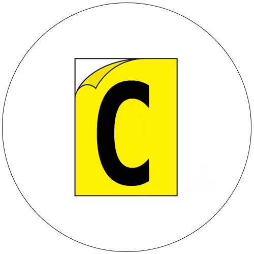Durable Industrial Letters - Emedco No. CFC20-YL-C (New In Stock)