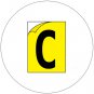 Durable Industrial Letters - Emedco No. CFC20-YL-C (New In Stock)