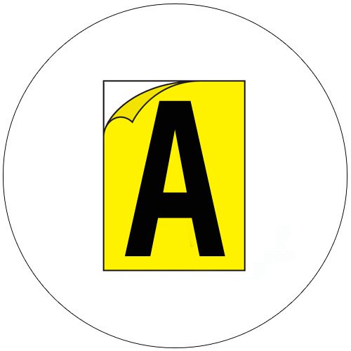 Durable Industrial Letters - Emedco No. CFC20-YL-A (New In Stock)