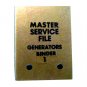Original Kohler Master Set Service File Binder 1 Generators, Circa '70's (Vintage Collectible)
