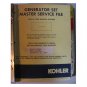 Original Kohler Master Set Service File Binder 1 Generators, Circa '70's (Vintage Collectible)