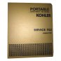 Original Kohler Master Service File Portable Generators 500 Watt To 5KW Binder 1, Circa '70's