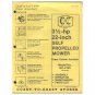Original 1979 Coast To Coast Stores Owner’s Manual 3 ½ hp 22" Self Propelled Mower Model 481-2103